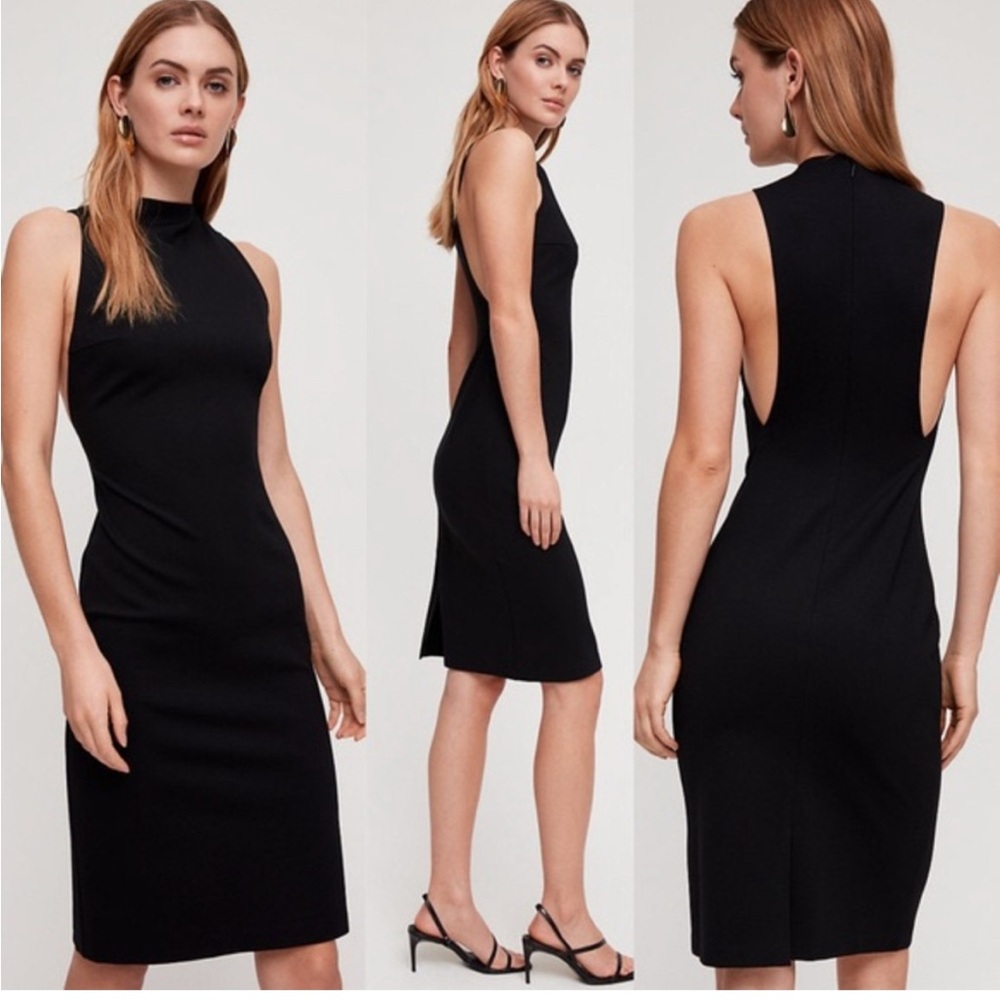 Aritzia Black Backless Dress